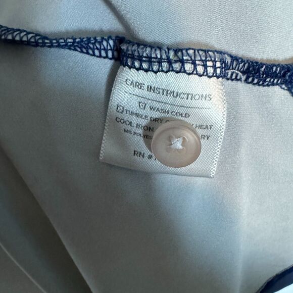 Mizzen+Main Polo Shirt Mens XL Blue Out of Office Performance Stretch Classic - Picture 4 of 11